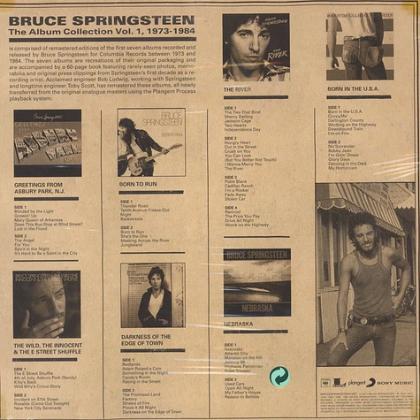 Bruce Springsteen - Album Collection Volume 1 1973-84