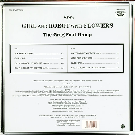 The Greg Foat Group - Girl And Robot With Flowers