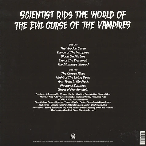 Scientist - Rids The World Of The Evil Curse Of The Vampires
