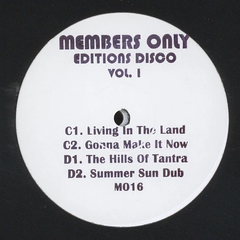 Members Only (Jamal Moss) - Editions Disco Volume 1