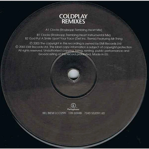 Coldplay - Remixes