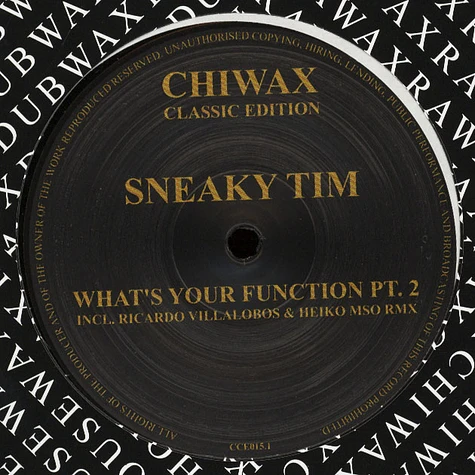 Sneaky Tim - What's Your Function Pt. 2