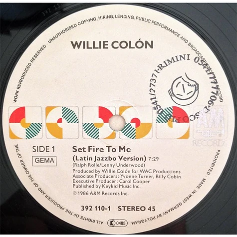 Willie Colón - Set Fire To Me