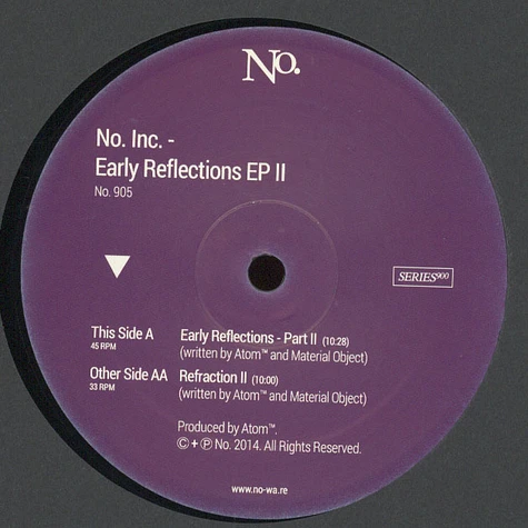 No. Inc. (Atom TM & Material Object) - Early Reflections 2