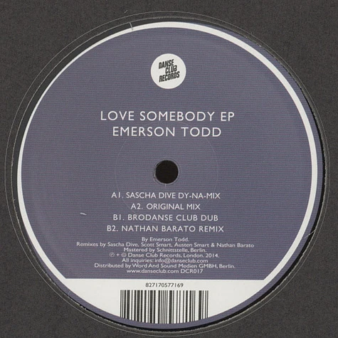 Emerson Todd - Love Somebody EP