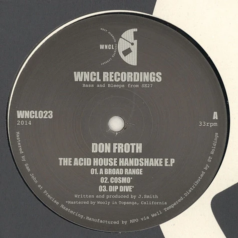 Don Froth - The Acid House Handshake EP