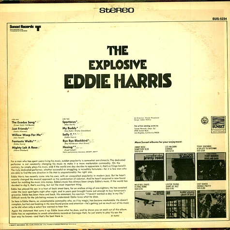 Eddie Harris - The Explosive Eddie Harris