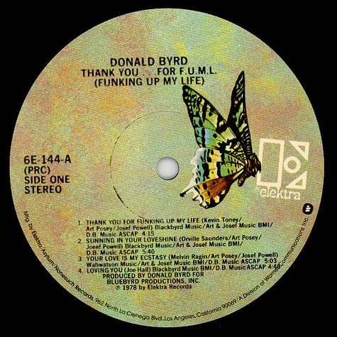 Donald Byrd - Thank You... For F.U.M.L. (Funking Up My Life)