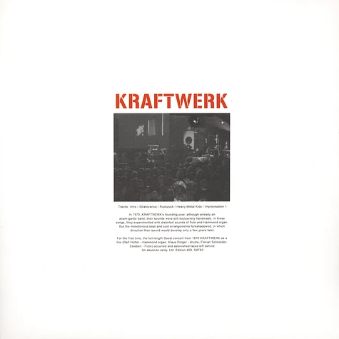 Kraftwerk - Soest 1970