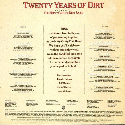 Nitty Gritty Dirt Band - Twenty Years Of Dirt: Best Of Nitty Gritty Dirt
