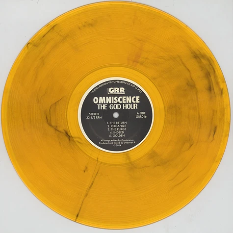 Omniscence - The God Hour EP Clear Gold Vinyl Edition
