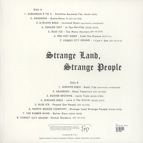 V.A. - Strange Land, Strange People