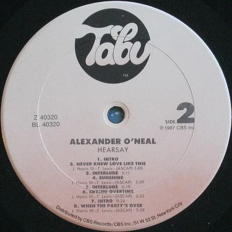 Alexander O'Neal - Hearsay