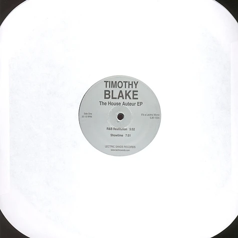 Timothy Blake - The House Auteur EP