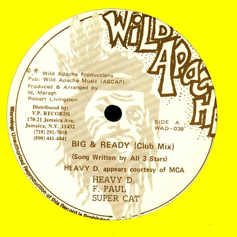 Heavy D, Super Cat , Frankie Paul - Big & Ready