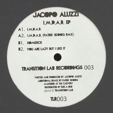 Jacopo Aluzzi - I.M.D.A.B EP