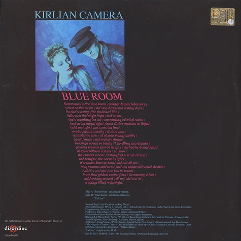 Kirlian Camera - Blue Room Black Vinyl Edition