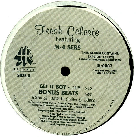 Fresh Celeste Featuring M4 Sers - Get It Boy
