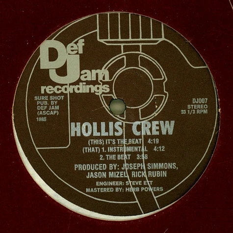 Hollis Crew - It's The Beat