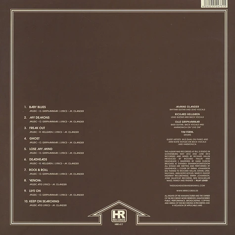 Deadheads - This Is Deadheads First Album Black Vinyl Edition
