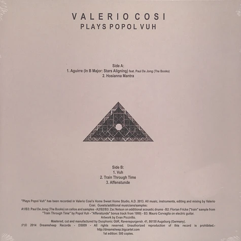 Valerio Cosi - Plays Popol Vuh