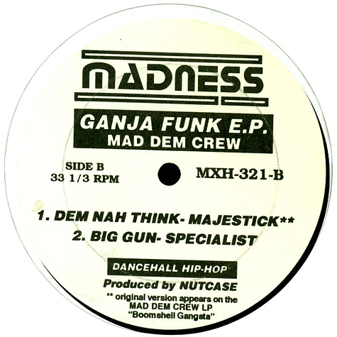 Mad Dem Crew - Ganja Funk E.P.