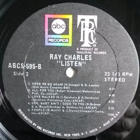 Ray Charles - Invites You To Listen