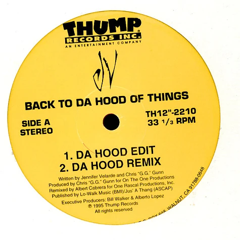 JV - Back To Da Hood Of Things