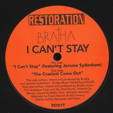 Bratha - I Can't Stay