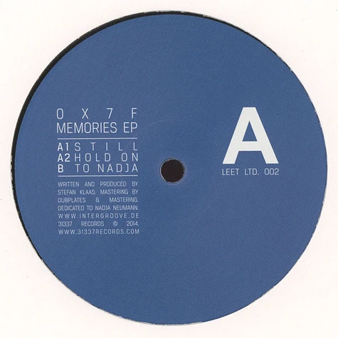 0x7f - Memories EP