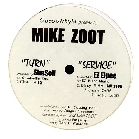Mike Zoot - Turn / Service / High Drama