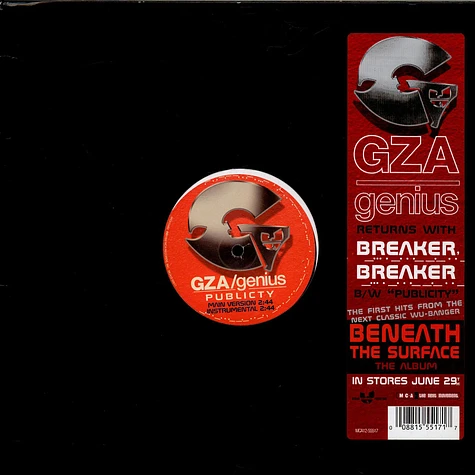 GZA / The Genius - Breaker, Breaker / Publicity