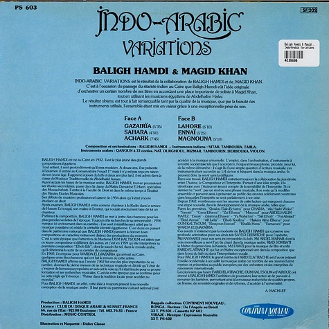 بليغ حمدي & Magid Khan - Indo-Arabic Variations
