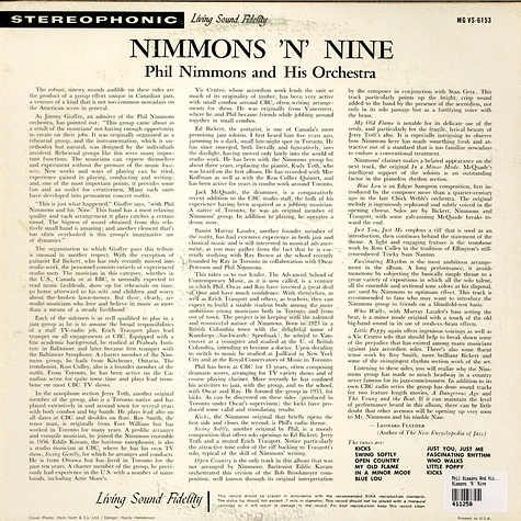 Phil Nimmons And His Orchestra - Nimmons 'N' Nine