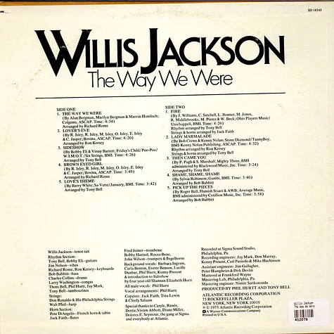 Willis Jackson - The Way We Were