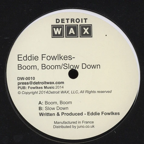 Eddie Fowlkes - Boom Boom