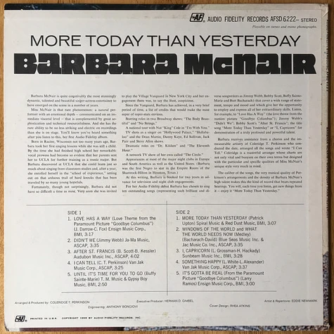 Barbara McNair - More Today Than Yesterday