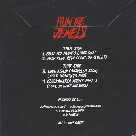 Run The Jewels (El-P + Killer Mike) - RSD 2015 Release