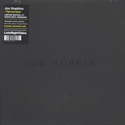Jon Hopkins - I Remember Nils Frahm Remix