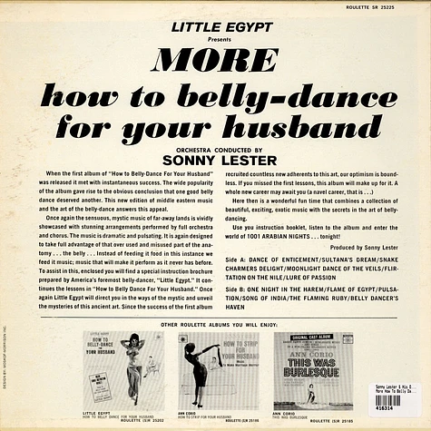 Sonny Lester & His Orchestra - Little Egypt Presents More How To Belly Dance For Your Husband Vol. 2