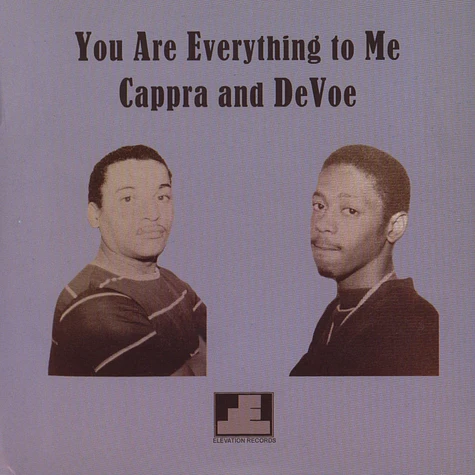 Cappra And Devoe - You Are Everything To Me
