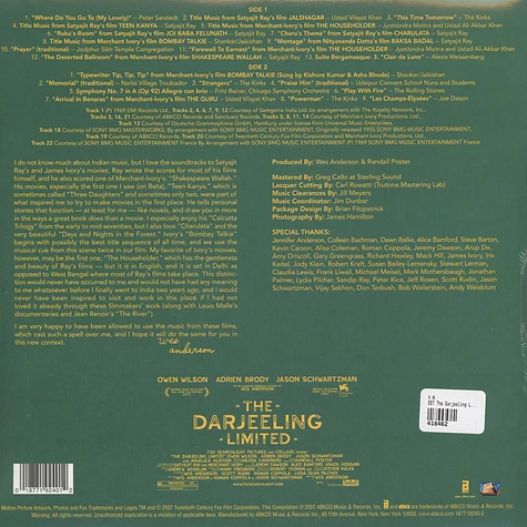 V.A. - OST The Darjeeling Limited Black Vinyl Edition