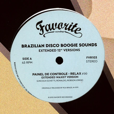 V.A. - Brazilian Disco Boogie Sounds Extended 12" Versions
