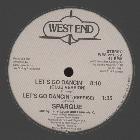 Sparque - Let's Go Dancing