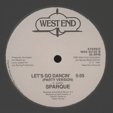 Sparque - Let's Go Dancing