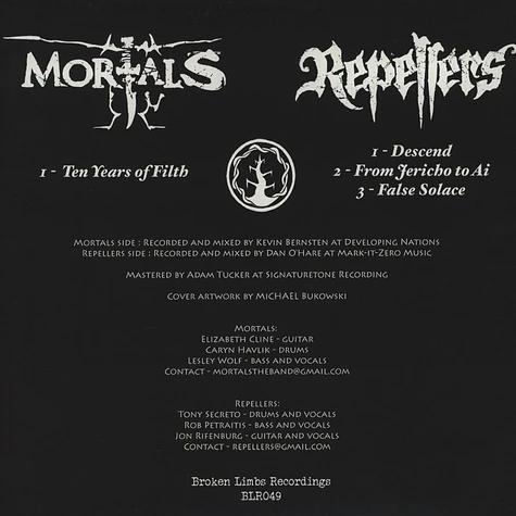 Mortals / Repellers - Split