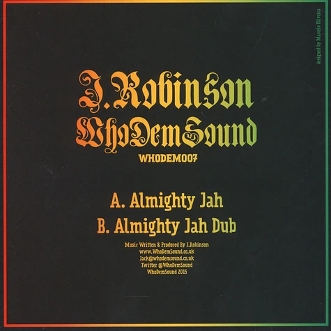 J.Robinson / WhoDemSound - Almighty Jah