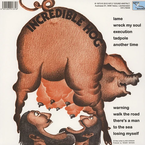 Incredible Hog - Volume 1 Colored Vinyl Edition