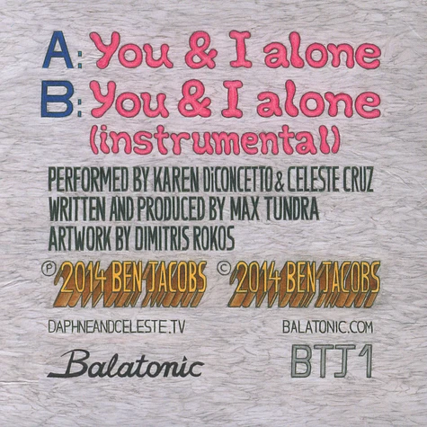 Daphne & Celeste - You & I Alone (Produced by Max Tundra)