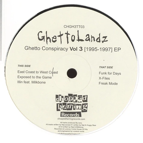Ghettolandz - Ghetto Concpiracy Volume 3 (1995-1997) EP